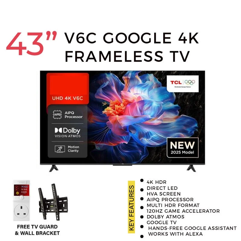 TCL 43-inch 4K Smart Roku TV | Easy Streaming & Crystal Clear Picture - view 3