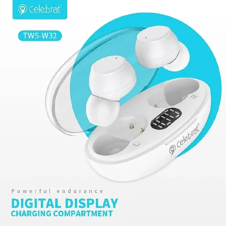 Celebrat W32 semi in-ear TWS Earbuds With HIFI Sound Quality Wireless Bluetooth - view 2