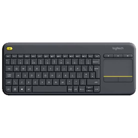 Logitech K400 Plus Wireless Keyboard with Touchpad – Black | Media Keyboard