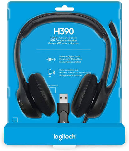 Logitech H390 USB Headset with Noise-Canceling Mic – Premium Business Headset