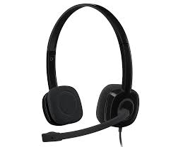 Logitech H151 Wired Stereo Headset with Noise Cancelling Mic – Black