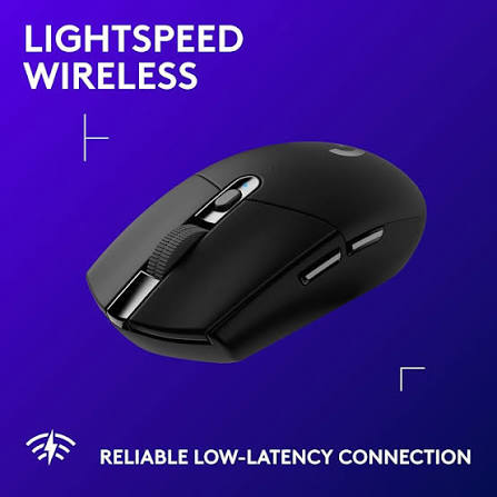 Logitech G305 LIGHTSPEED Wireless Gaming Mouse – Black | Pro Gaming Mouse with HERO Sensor